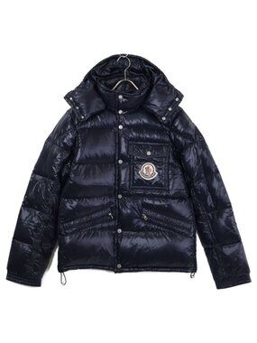 Moncler K2 Down Jacket with Hood 3 Navy